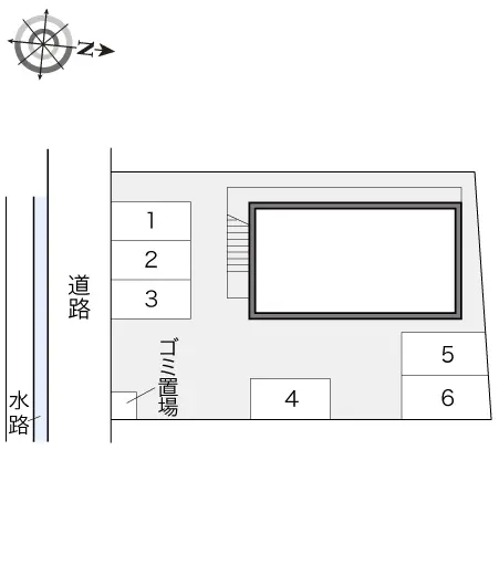 ★手数料０円★春日部市南中曽根　月極駐車場（LP）